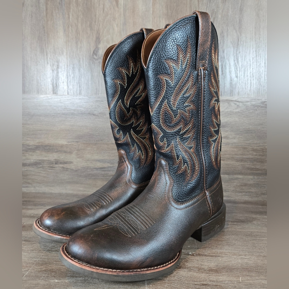 Ariat Men's Black and Brown Boots